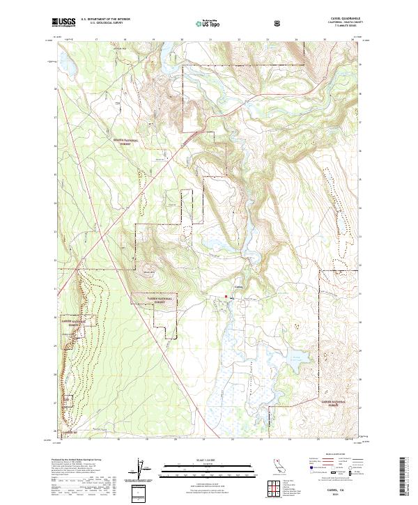 Cassel, CA — USGS 7.5-minute topo (2021)