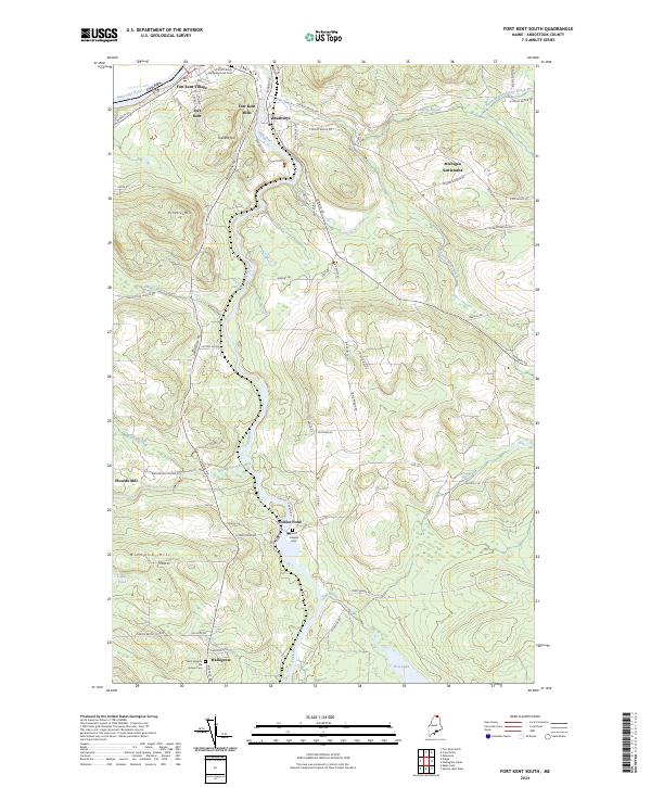 Fort Kent South, ME — USGS 7.5-minute topo (2024)