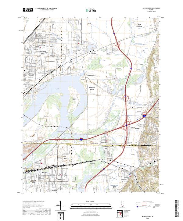 Monks Mound, IL — USGS 7.5-minute topo (2024)