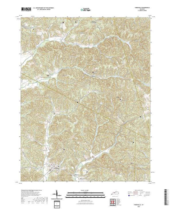 Fordsville, KY — USGS 7.5-minute topo (2022)