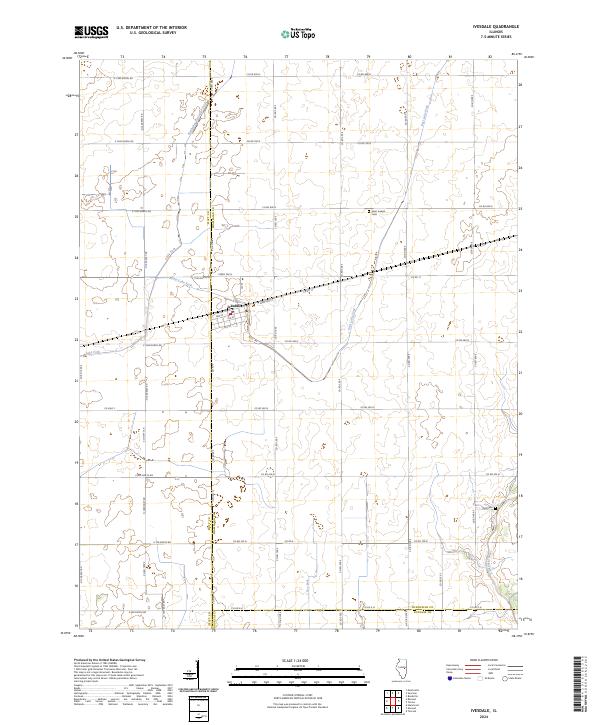 Ivesdale, IL — USGS 7.5-minute topo (2024)