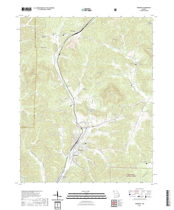 Piedmont, MO — USGS 7.5-minute topo (2021)
