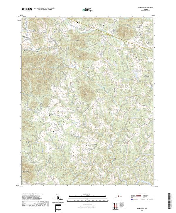 Free Union, VA — USGS 7.5-minute topo (2022)
