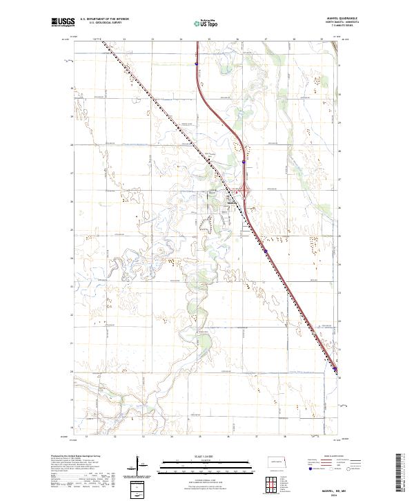 Manvel, ND-MN — USGS 7.5-minute topo (2024)