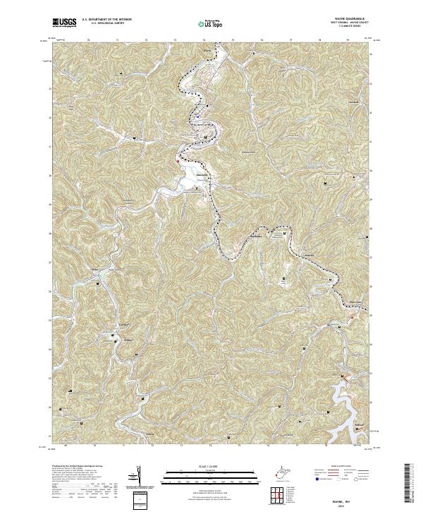 Wayne, WV — USGS 7.5-minute topo (2023)