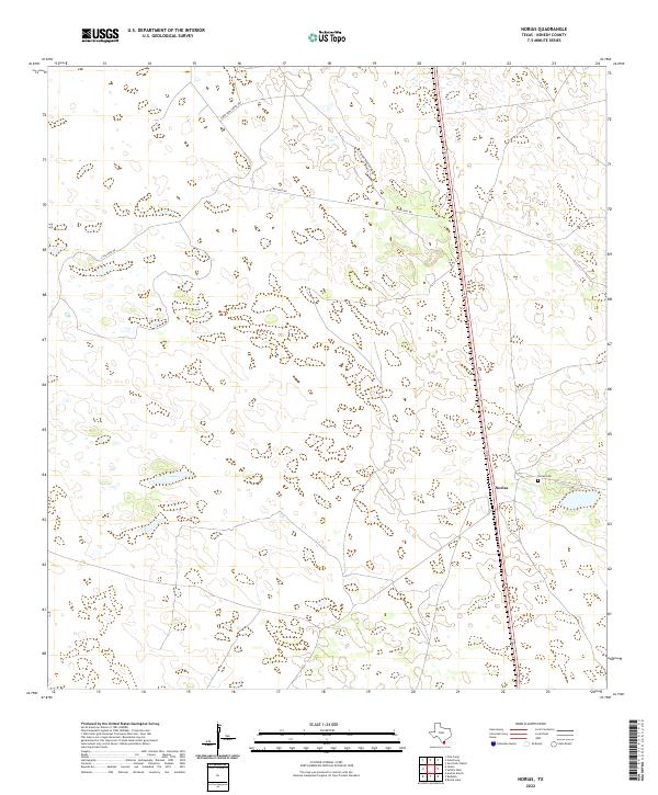 Norias, TX — USGS 7.5-minute topo (2022)