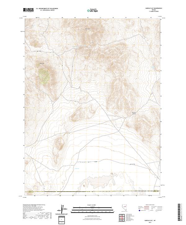 Garcia Flat, NV — USGS 7.5-minute topo (2021)