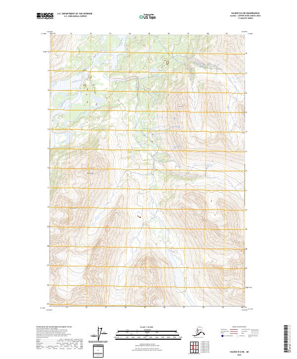 Valdez B-6 NE, AK — USGS 7.5-minute topo (2023)
