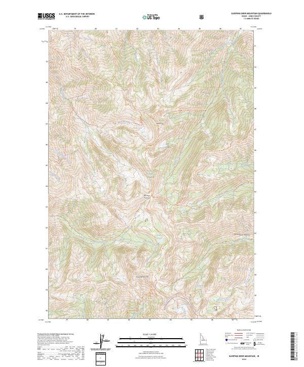 Sleeping Deer Mountain, ID — USGS 7.5-minute topo (2024)