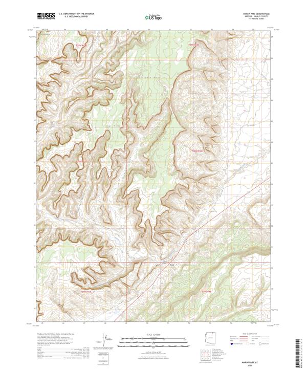 Marsh Pass, AZ — USGS 7.5-minute topo (2026)