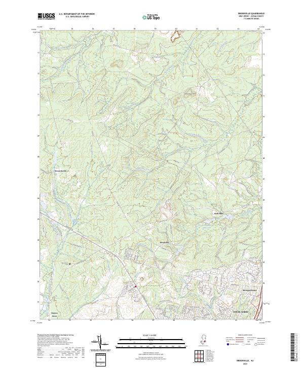 Brookville, NJ — USGS 7.5-minute topo (2023)