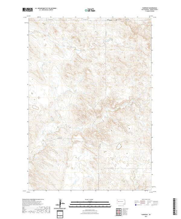 Fairpoint, SD — USGS 7.5-minute topo (2021)