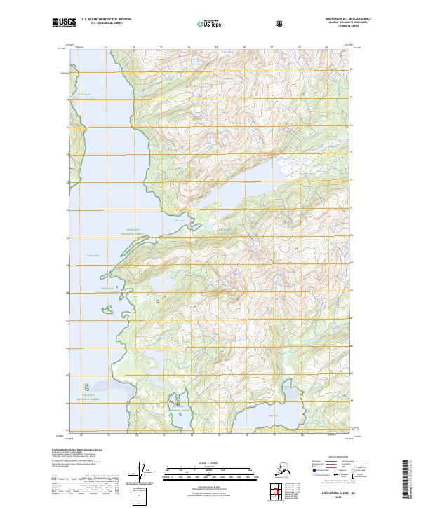 Anchorage A-2 SE, AK — USGS 7.5-minute topo (2023)