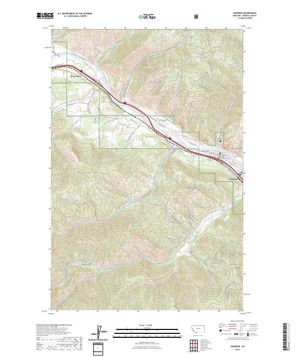 Superior, MT — USGS 7.5-minute topo (2024)