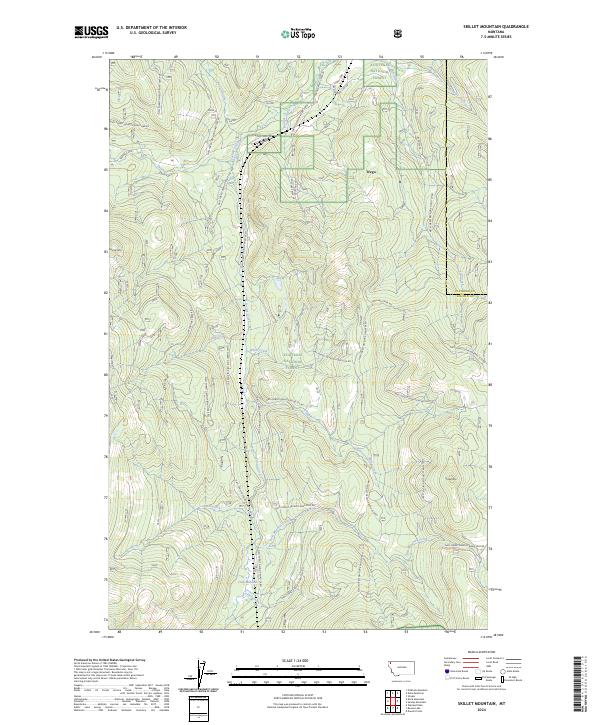 Skillet Mountain, MT — USGS 7.5-minute topo (2024)