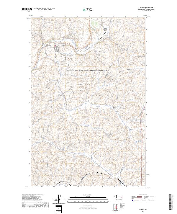 Malden, WA — USGS 7.5-minute topo (2023)