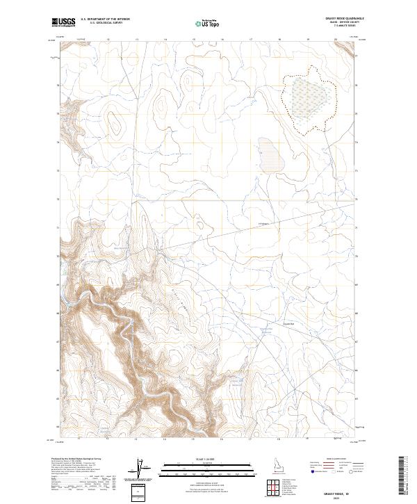 Grassy Ridge, ID — USGS 7.5-minute topo (2023)