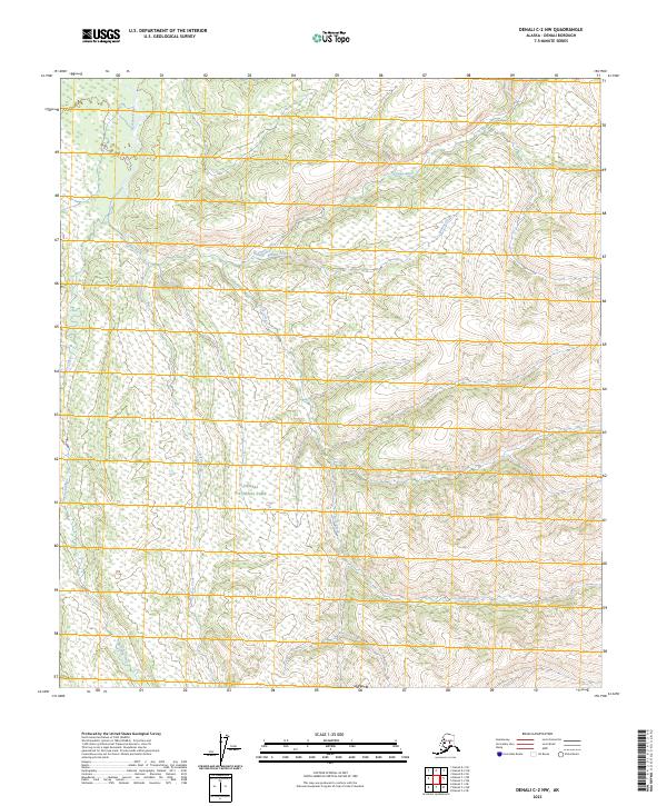 Denali C-2 NW, AK — USGS 7.5-minute topo (2023)