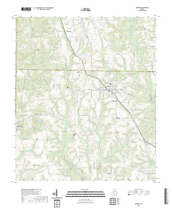 Doerun, GA — USGS 7.5-minute topo (2024)