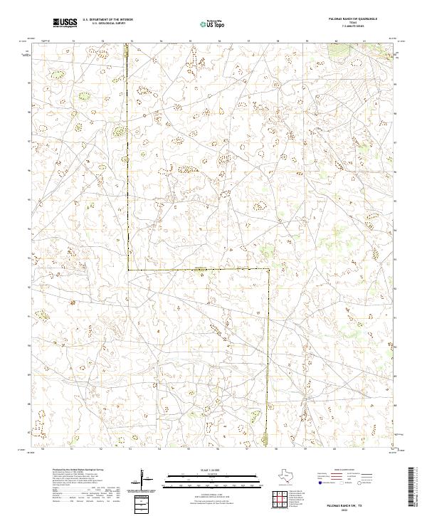 Palomas Ranch SW, TX — USGS 7.5-minute topo (2022)