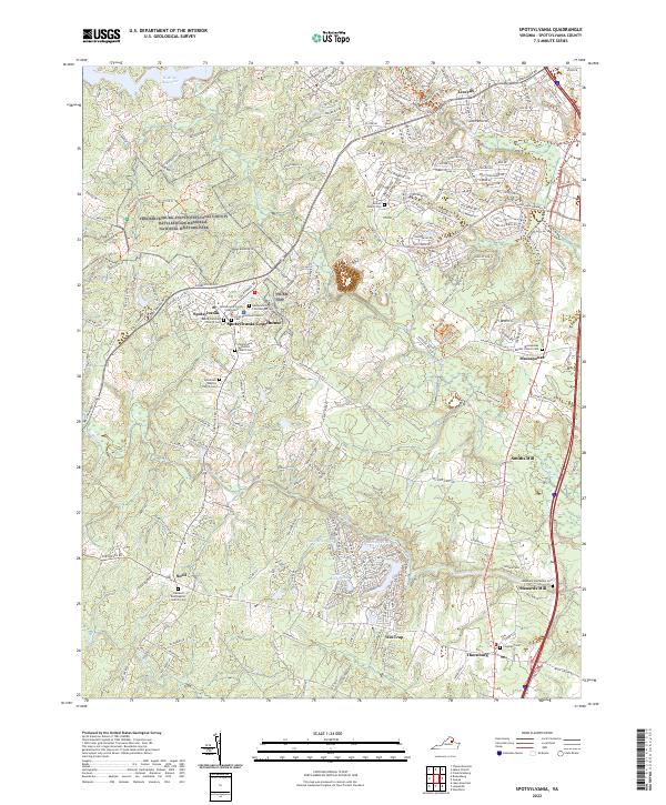 Spotsylvania, VA — USGS 7.5-minute topo (2022)