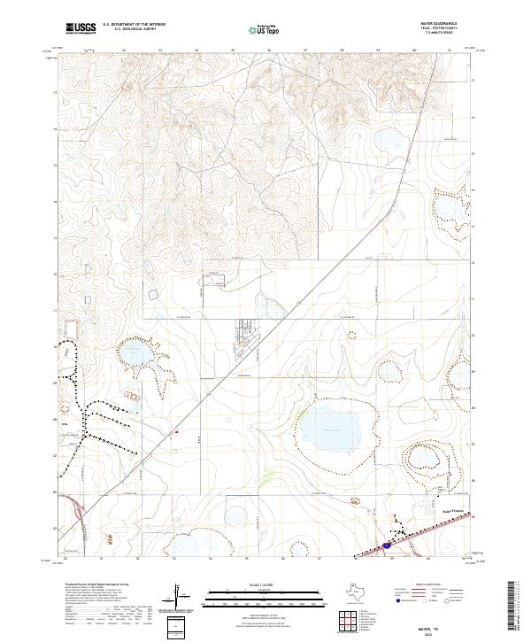 Mayer, TX — USGS 7.5-minute topo (2022)