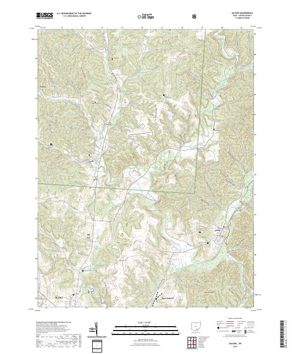 Zaleski, OH — USGS 7.5-minute topo (2023)