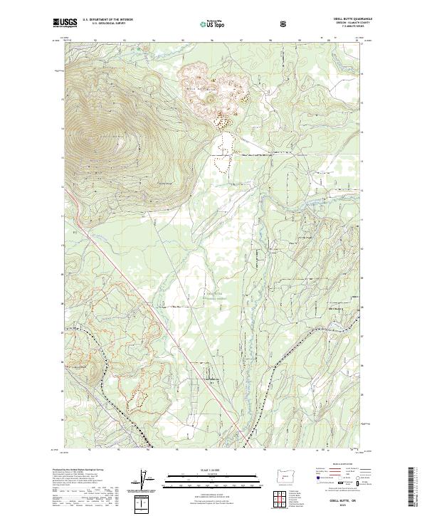 Odell Butte, OR — USGS 7.5-minute topo (2023)