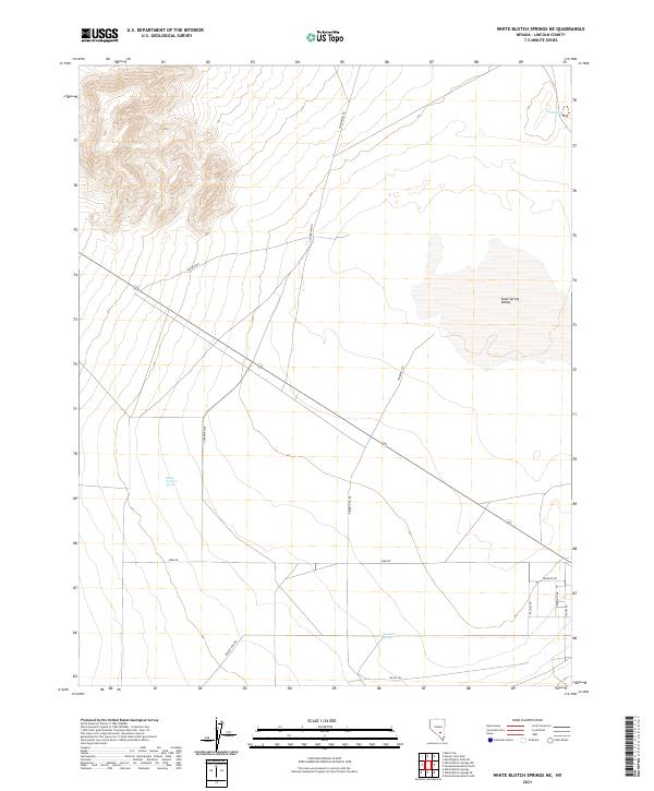 White Blotch Springs NE, NV — USGS 7.5-minute topo (2021)