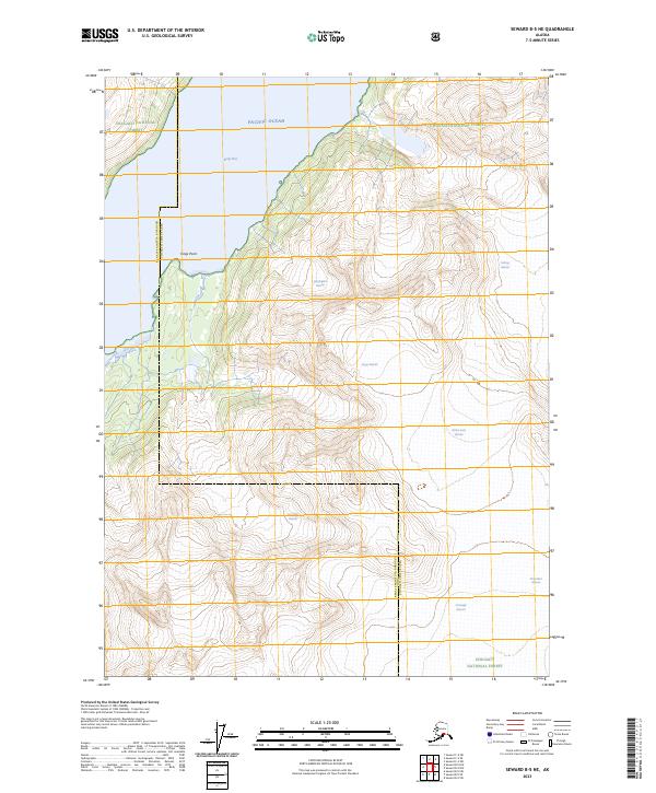 Seward B-5 NE, AK — USGS 7.5-minute topo (2023)