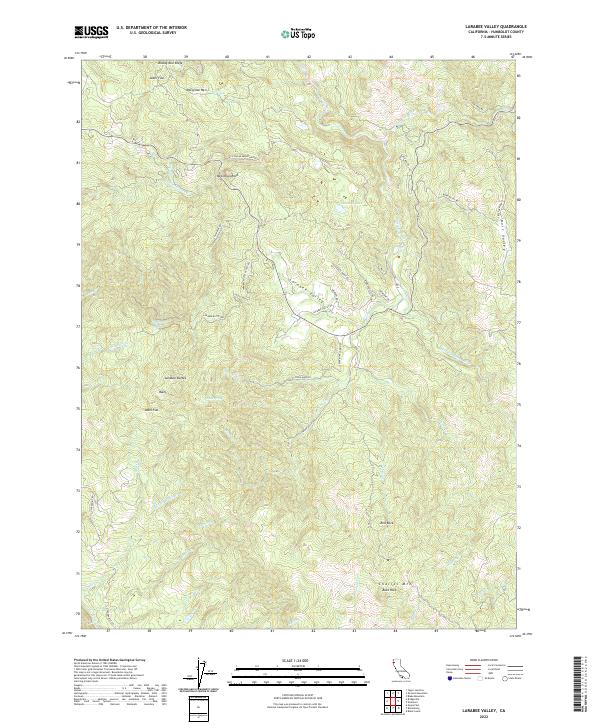 Larabee Valley, CA — USGS 7.5-minute topo (2022)