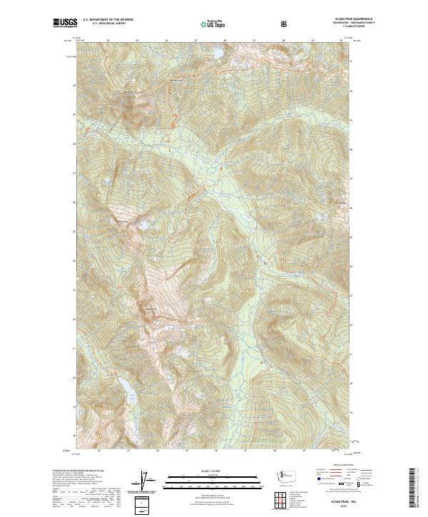 Sloan Peak, WA — USGS 7.5-minute topo (2023)