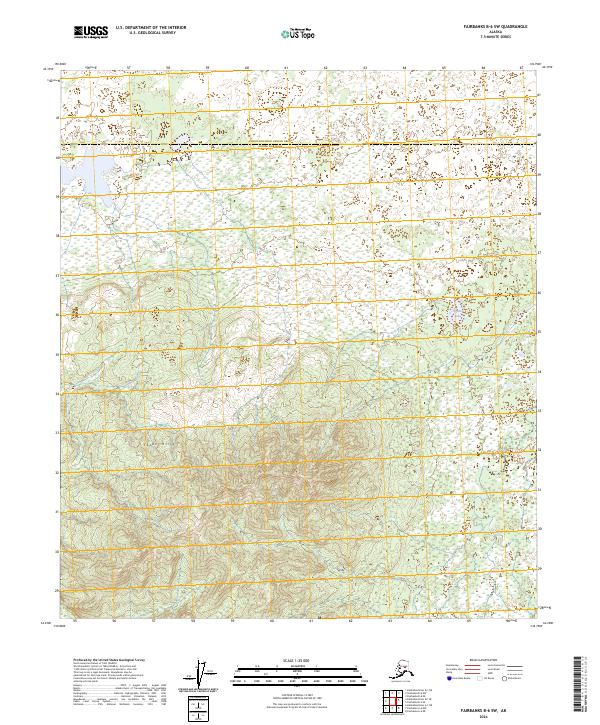 Fairbanks B-6 SW, AK — USGS 7.5-minute topo (2024)
