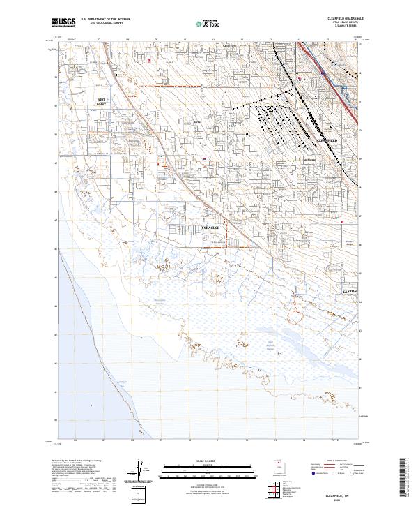 Clearfield, UT — USGS 7.5-minute topo (2023)