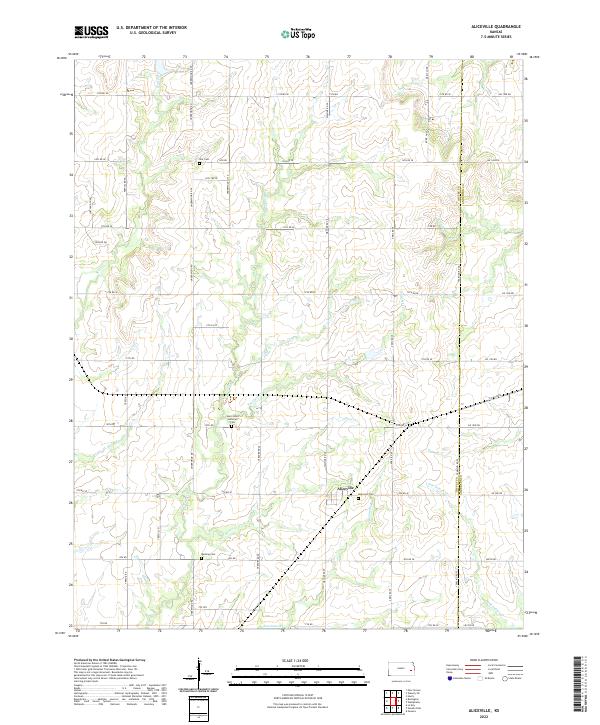 Aliceville, KS — USGS 7.5-minute topo (2022)