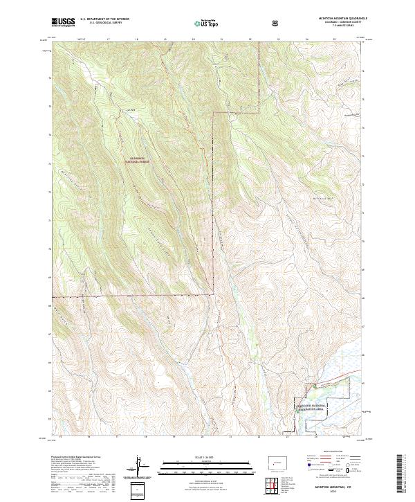 McIntosh Mountain, CO — USGS 7.5-minute topo (2022)