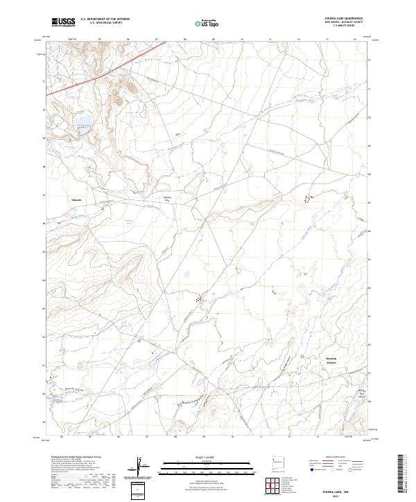 Chuska Lake, NM — USGS 7.5-minute topo (2023)