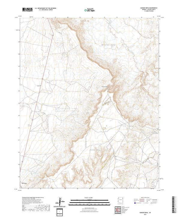 Ganado Mesa, AZ — USGS 7.5-minute topo (2021)
