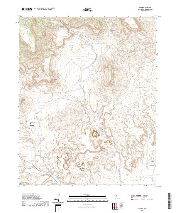 Moquino, NM — USGS 7.5-minute topo (2023)