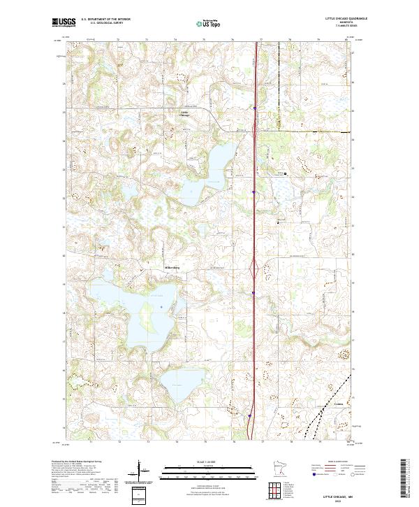 Little Chicago, MN — USGS 7.5-minute topo (2022)