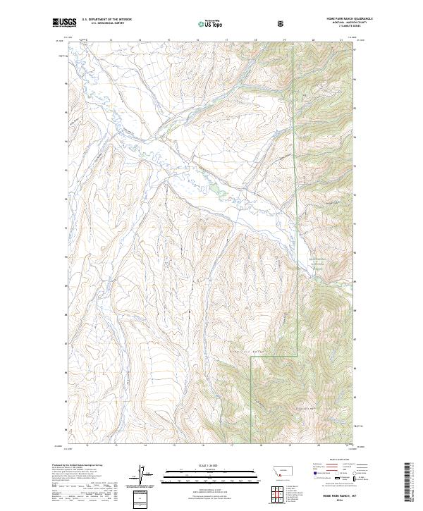 Home Park Ranch, MT — USGS 7.5-minute topo (2024)