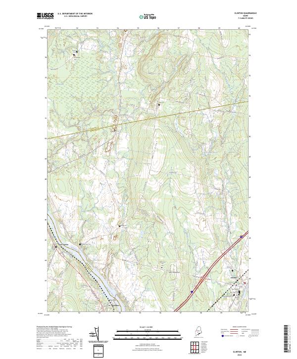 Clinton, ME — USGS 7.5-minute topo (2024)