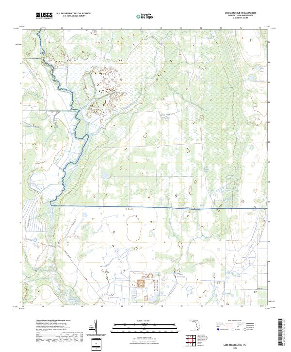 Lake Arbuckle SE, FL — USGS 7.5-minute topo (2024)