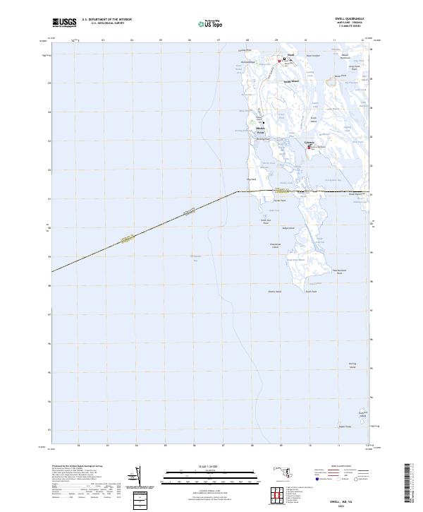 Ewell, MD-VA — USGS 7.5-minute topo (2023)