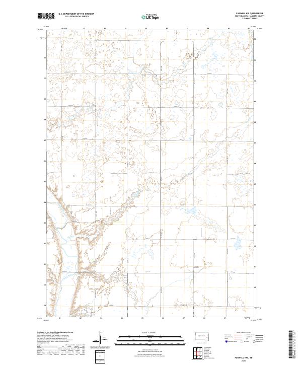 Farwell NW, SD — USGS 7.5-minute topo (2021)