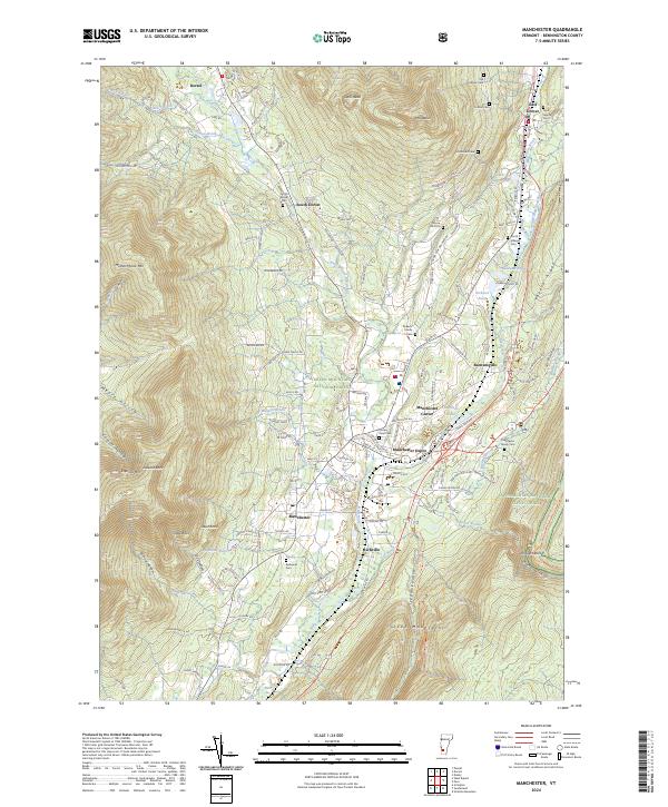 Manchester, VT — USGS 7.5-minute topo (2024)