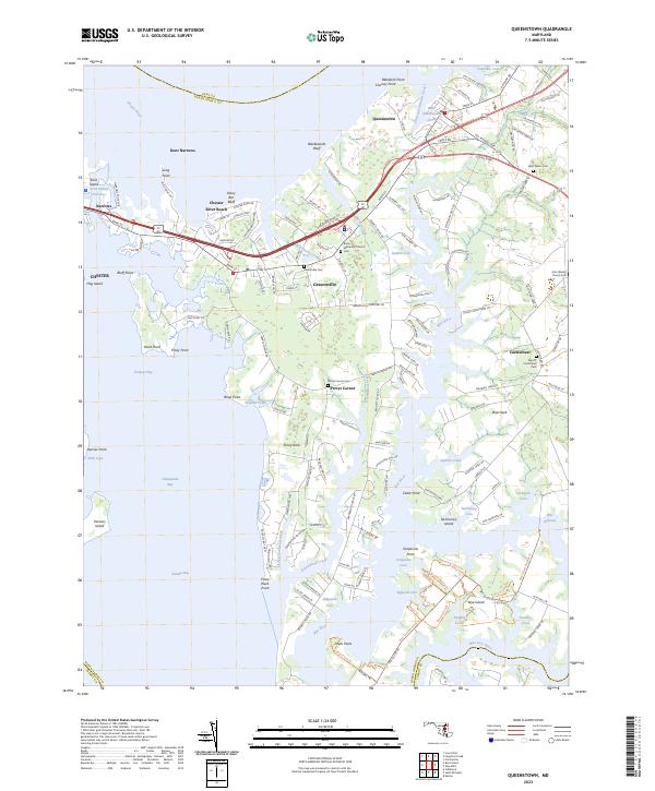 Queenstown, MD — USGS 7.5-minute topo (2023)
