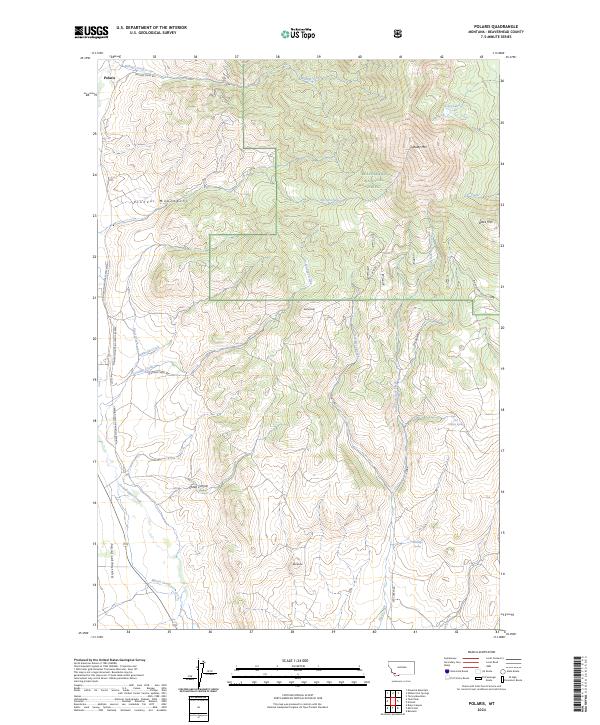 Polaris, MT — USGS 7.5-minute topo (2024)