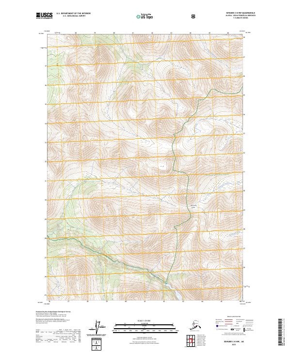 Seward C-8 NW, AK — USGS 7.5-minute topo (2023)