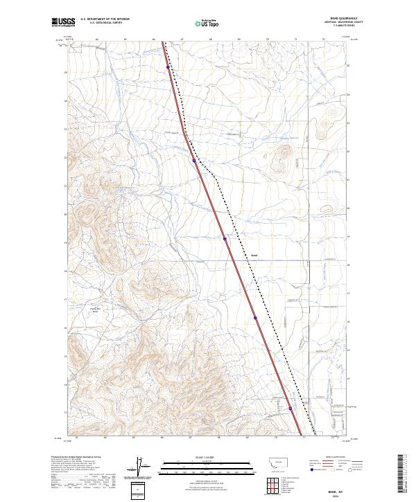 Bond, MT — USGS 7.5-minute topo (2024)